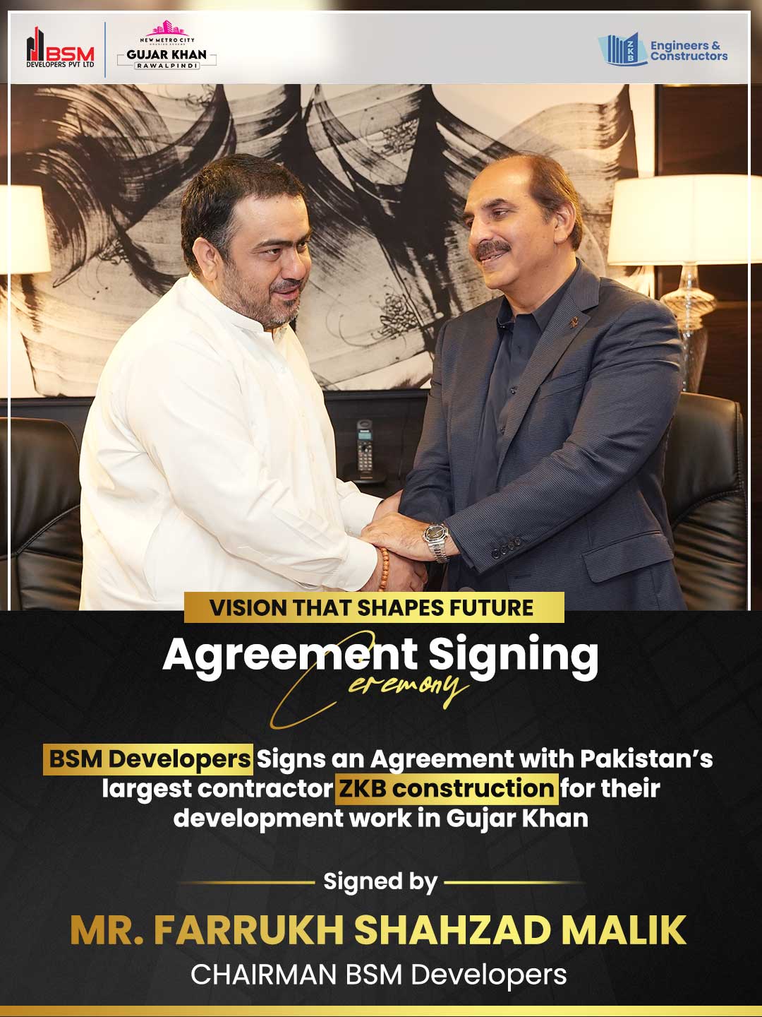 iamge 4: Major Development Deal Signed | BSM Developers & ZKB Construction