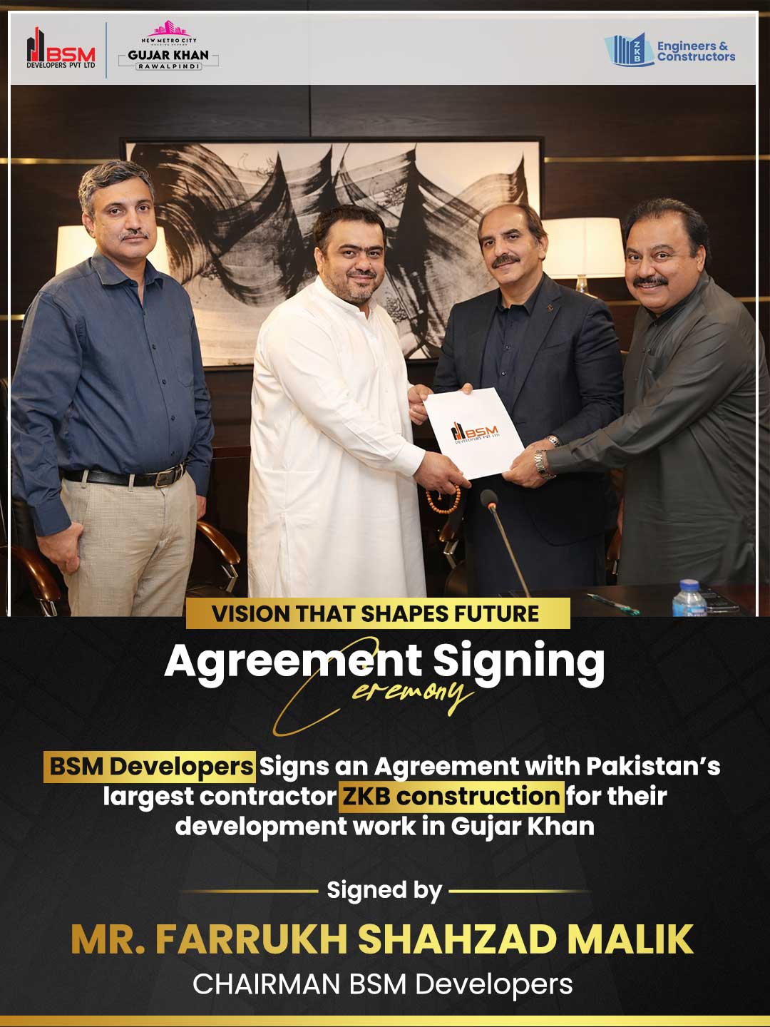 iamge 1: Major Development Deal Signed | BSM Developers & ZKB Construction