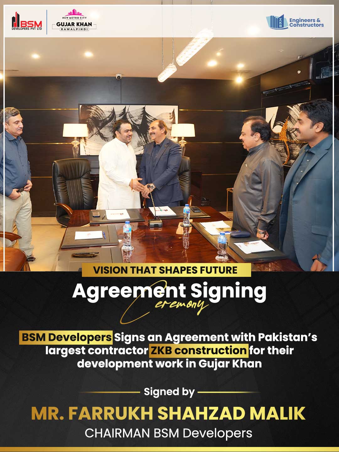 iamge 2: Major Development Deal Signed | BSM Developers & ZKB Construction